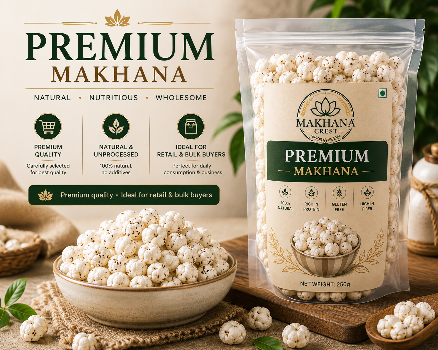5 Suta Premium Makhana
